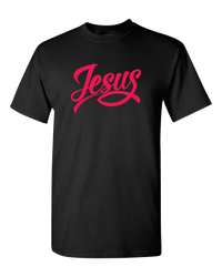 Load image into Gallery viewer, Designs by MyUtopia Shout Out:Jesus Fish Adult Unisex T-Shirt,Black / S,Adult Unisex T-Shirt
