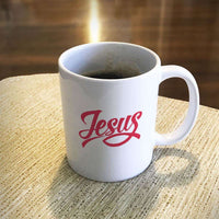 Load image into Gallery viewer, Designs by MyUtopia Shout Out:Jesus Fish Ceramic White Coffee Mug
