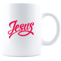 Load image into Gallery viewer, Designs by MyUtopia Shout Out:Jesus Fish Ceramic White Coffee Mug,11oz / White,Ceramic Coffee Mug
