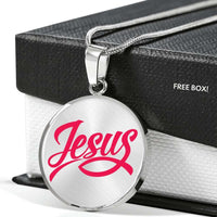 Load image into Gallery viewer, Designs by MyUtopia Shout Out:Jesus Fish Christian Faith Personalized Engravable Keepsake Necklace
