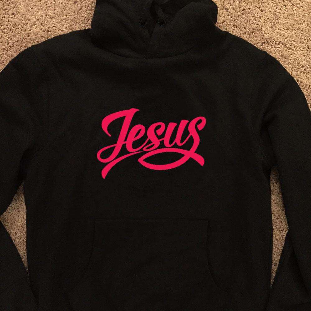 Designs by MyUtopia Shout Out:Jesus Fish Christian Pullover Hoodie