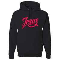 Load image into Gallery viewer, Designs by MyUtopia Shout Out:Jesus Fish Christian Pullover Hoodie,Black / S,Pullover Hoodie
