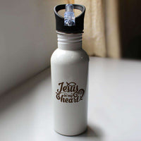 Load image into Gallery viewer, Designs by MyUtopia Shout Out:Jesus In My Heart Stainless Steel Reusable Water Bottle
