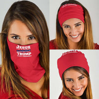 Load image into Gallery viewer, Designs by MyUtopia Shout Out:Jesus Is Lord Trump Is my President Tube Bandanna Face Scarf
