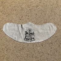 Load image into Gallery viewer, Designs by MyUtopia Shout Out:Jesus Is My Savior Fabric Face Covering / Face Mask,Athletic Heather,Fabric Face Mask
