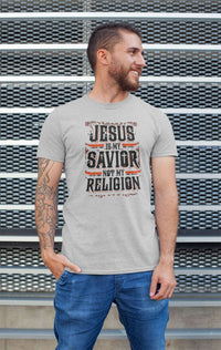 Load image into Gallery viewer, Designs by MyUtopia Shout Out:Jesus Is My Savior Not My Religion Adult Unisex T-Shirt

