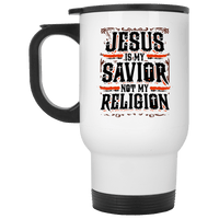 Load image into Gallery viewer, Designs by MyUtopia Shout Out:Jesus Is My Savior Not My Religion Travel Mug
