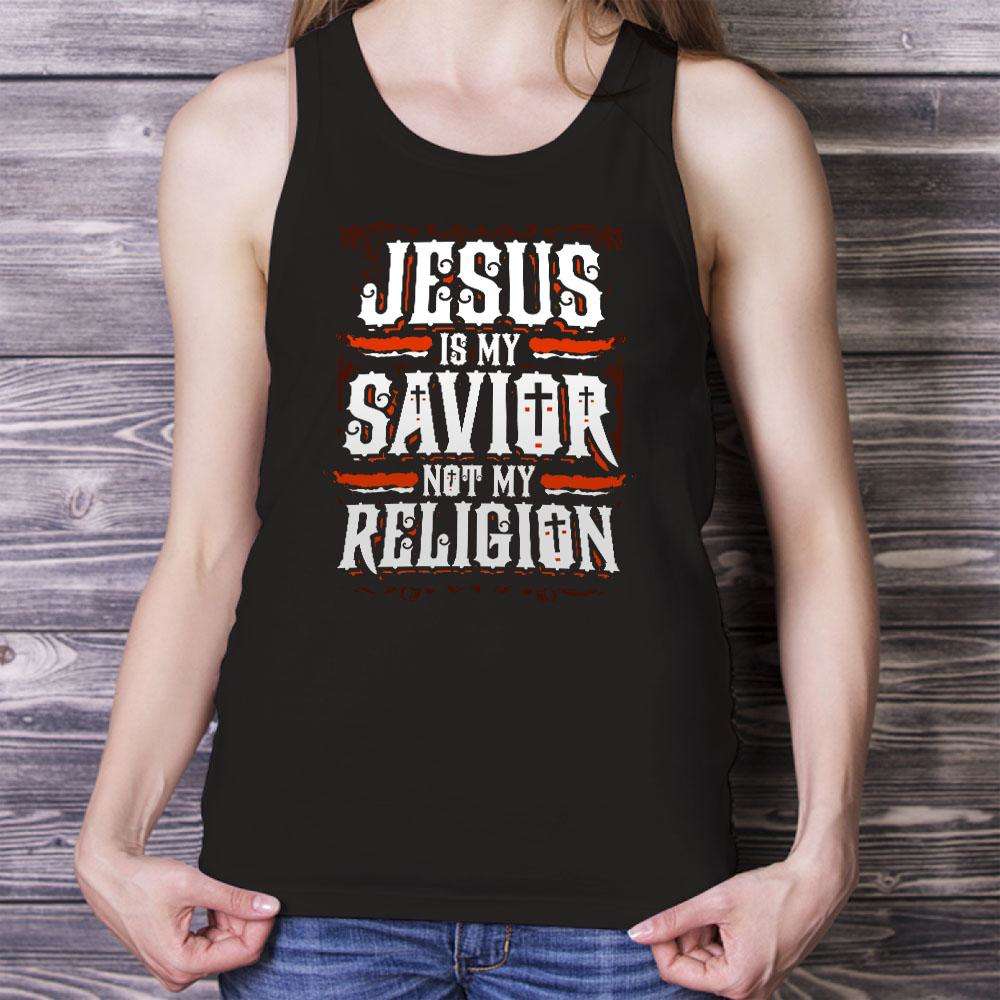 Designs by MyUtopia Shout Out:Jesus Is My Savior Not My Religion Ultra Cotton Unisex Tank Top