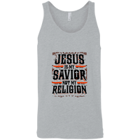 Load image into Gallery viewer, Designs by MyUtopia Shout Out:Jesus Is My Savior Not My Religion Ultra Cotton Unisex Tank Top,Athletic Heather / X-Small,Tank Tops
