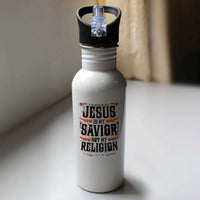 Load image into Gallery viewer, Designs by MyUtopia Shout Out:Jesus Is My Savior Not My Religion Water Bottle
