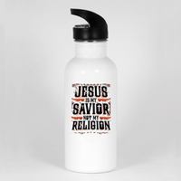 Load image into Gallery viewer, Designs by MyUtopia Shout Out:Jesus Is My Savior Not My Religion Water Bottle
