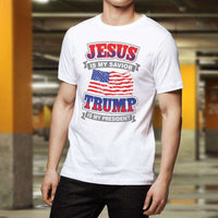 Load image into Gallery viewer, Designs by MyUtopia Shout Out:Jesus Is My Savior Trump Is My President Adult Unisex T-Shirt
