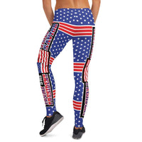 Load image into Gallery viewer, Designs by MyUtopia Shout Out:Jesus Is My Savior Trump Is My President All-Over Print Leggings
