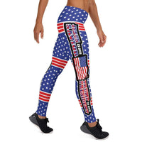 Load image into Gallery viewer, Designs by MyUtopia Shout Out:Jesus Is My Savior Trump Is My President All-Over Print Leggings,XS / Multi,Yoga Leggings
