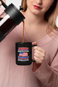 Load image into Gallery viewer, Designs by MyUtopia Shout Out:Jesus Is My Savior Trump Is My President Ceramic Coffee Mugs - Black

