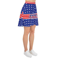 Load image into Gallery viewer, Designs by MyUtopia Shout Out:Jesus Is My Savior Trump Is My President Skater Skirt
