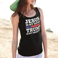 Load image into Gallery viewer, Designs by MyUtopia Shout Out:Jesus Is My Savior Trump Is My President Unisex Tank
