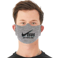 Load image into Gallery viewer, Designs by MyUtopia Shout Out:Jesus Just Praise Him Fabric Face Covering / Face Mask
