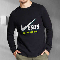 Load image into Gallery viewer, Designs by MyUtopia Shout Out:Jesus Just Praise Him Long Sleeve Ultra Cotton T-Shirt
