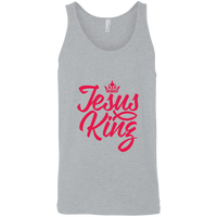 Load image into Gallery viewer, Designs by MyUtopia Shout Out:Jesus King Cotton Unisex Tank Top,Athletic Heather / X-Small,Tank Tops
