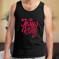 Load image into Gallery viewer, Designs by MyUtopia Shout Out:Jesus King Cotton Unisex Tank Top
