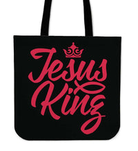 Load image into Gallery viewer, Designs by MyUtopia Shout Out:Jesus King Fabric Totebag Reusable Shopping Tote
