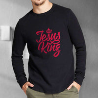 Load image into Gallery viewer, Designs by MyUtopia Shout Out:Jesus King Long Sleeve Ultra Cotton T-Shirt
