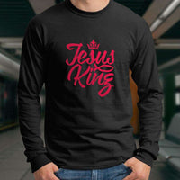 Load image into Gallery viewer, Designs by MyUtopia Shout Out:Jesus King Long Sleeve Ultra Cotton T-Shirt
