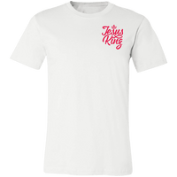 Load image into Gallery viewer, Designs by MyUtopia Shout Out:Jesus King Unisex Jersey Short-Sleeve T-Shirt,White / X-Small,Adult Unisex T-Shirt
