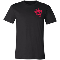 Load image into Gallery viewer, Designs by MyUtopia Shout Out:Jesus King Unisex Jersey Short-Sleeve T-Shirt,Black / X-Small,Adult Unisex T-Shirt
