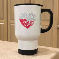 Load image into Gallery viewer, Designs by MyUtopia Shout Out:Jesus Love Heart Travel Mug
