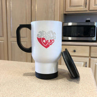 Load image into Gallery viewer, Designs by MyUtopia Shout Out:Jesus Love Heart Travel Mug
