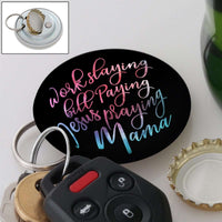 Load image into Gallery viewer, Designs by MyUtopia Shout Out:Jesus Praying Mama Magnetic Key chain and bottle opener
