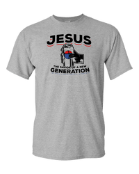 Load image into Gallery viewer, Designs by MyUtopia Shout Out:Jesus Savior of New Generation Adult Unisex T-Shirt,Athletic Heather / S,Adult Unisex T-Shirt
