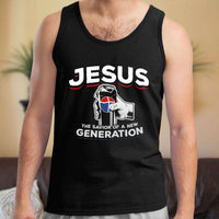 Load image into Gallery viewer, Designs by MyUtopia Shout Out:Jesus Savior of New Generation Cotton Unisex Tank Top
