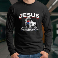 Load image into Gallery viewer, Designs by MyUtopia Shout Out:Jesus Savior of New Generation Long Sleeve Ultra Cotton Unisex T-Shirt
