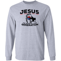 Load image into Gallery viewer, Designs by MyUtopia Shout Out:Jesus Savior of New Generation Long Sleeve Ultra Cotton Unisex T-Shirt,Sport Grey / S,Long Sleeve T-Shirts
