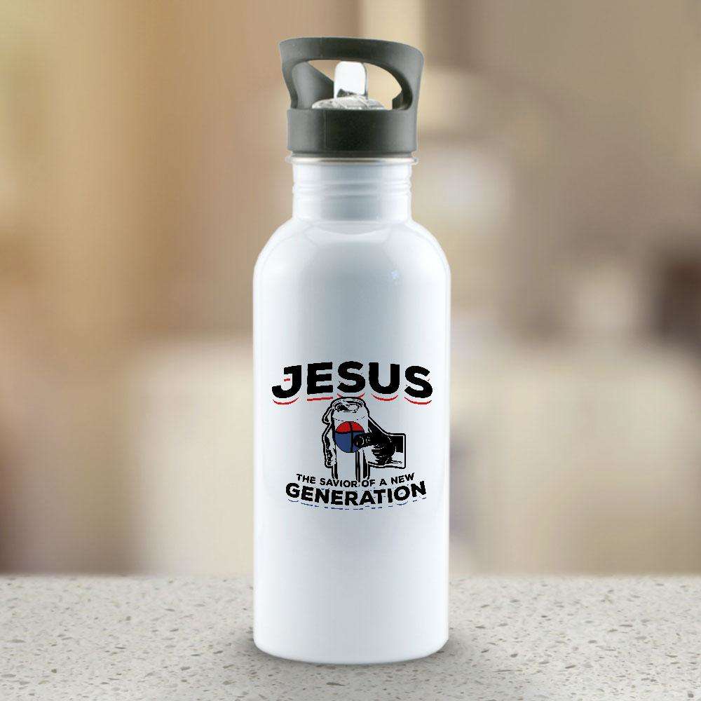 Designs by MyUtopia Shout Out:Jesus Savior of New Generation Water Bottle