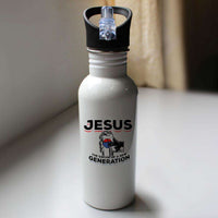 Load image into Gallery viewer, Designs by MyUtopia Shout Out:Jesus Savior of New Generation Water Bottle
