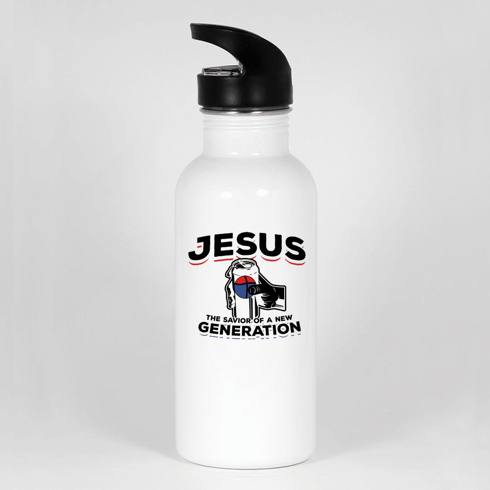 Designs by MyUtopia Shout Out:Jesus Savior of New Generation Water Bottle,Default Title,Water Bottles