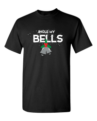 Load image into Gallery viewer, Designs by MyUtopia Shout Out:Jingle My Bells Adult Unisex T-Shirt,S / Black,Adult Unisex T-Shirt
