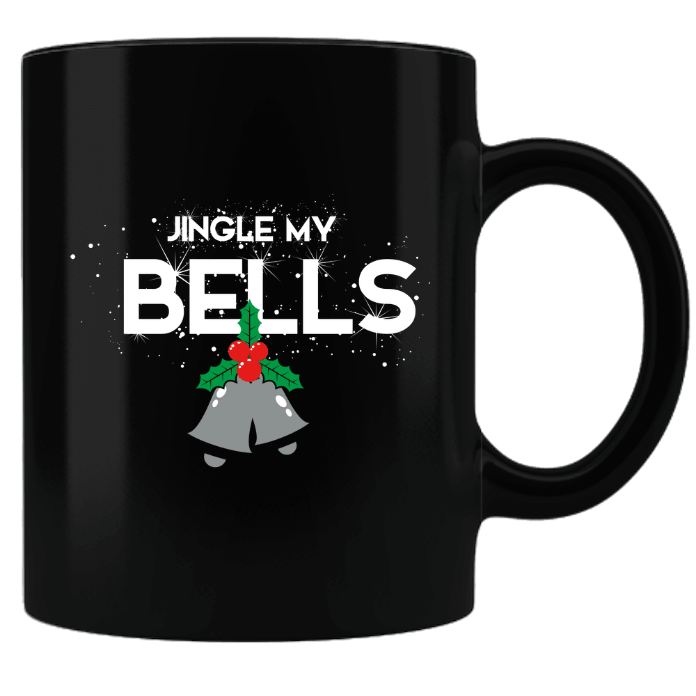 Designs by MyUtopia Shout Out:Jingle My Bells Ceramic Black Coffee Mug,Default Title,Ceramic Coffee Mug