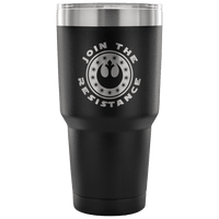 Load image into Gallery viewer, Designs by MyUtopia Shout Out:Join The Resistance Engraved Insulated Double Wall Steel Tumbler Travel Mug,30 Oz / Black,Polar Camel Tumbler
