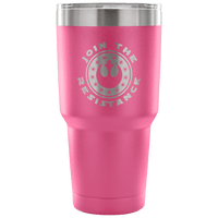 Load image into Gallery viewer, Designs by MyUtopia Shout Out:Join The Resistance Engraved Insulated Double Wall Steel Tumbler Travel Mug,30 Oz / Pink,Polar Camel Tumbler
