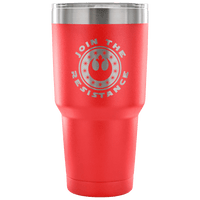 Load image into Gallery viewer, Designs by MyUtopia Shout Out:Join The Resistance Engraved Insulated Double Wall Steel Tumbler Travel Mug,30 Oz / Red,Polar Camel Tumbler
