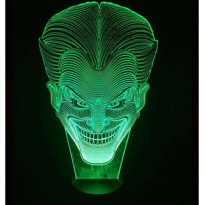 Designs by MyUtopia Shout Out:Joker USB Powered LED Night-light Lamp Glows in Multiple Colors