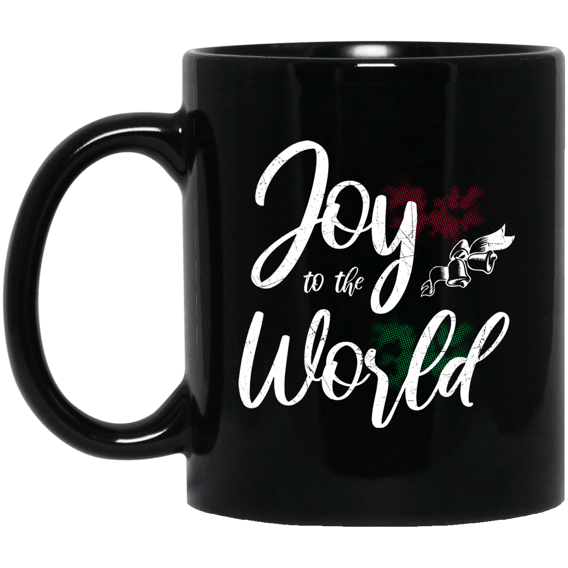Designs by MyUtopia Shout Out:Joy to the World - Ceramic Coffee Mug - Black,Black / 11 oz,Apparel