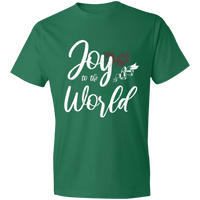 Load image into Gallery viewer, Designs by MyUtopia Shout Out:Joy to the World - Lightweight T-Shirt,Kelly Green / S,Adult Unisex T-Shirt
