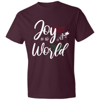 Load image into Gallery viewer, Designs by MyUtopia Shout Out:Joy to the World - Lightweight T-Shirt,Maroon / S,Adult Unisex T-Shirt
