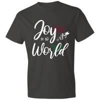 Load image into Gallery viewer, Designs by MyUtopia Shout Out:Joy to the World - Lightweight T-Shirt,Smoke / S,Adult Unisex T-Shirt
